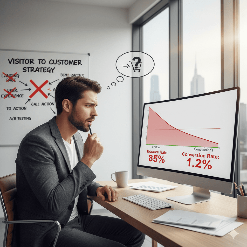 Conversion Rate Optimization Services 1 visitors leave without converting
